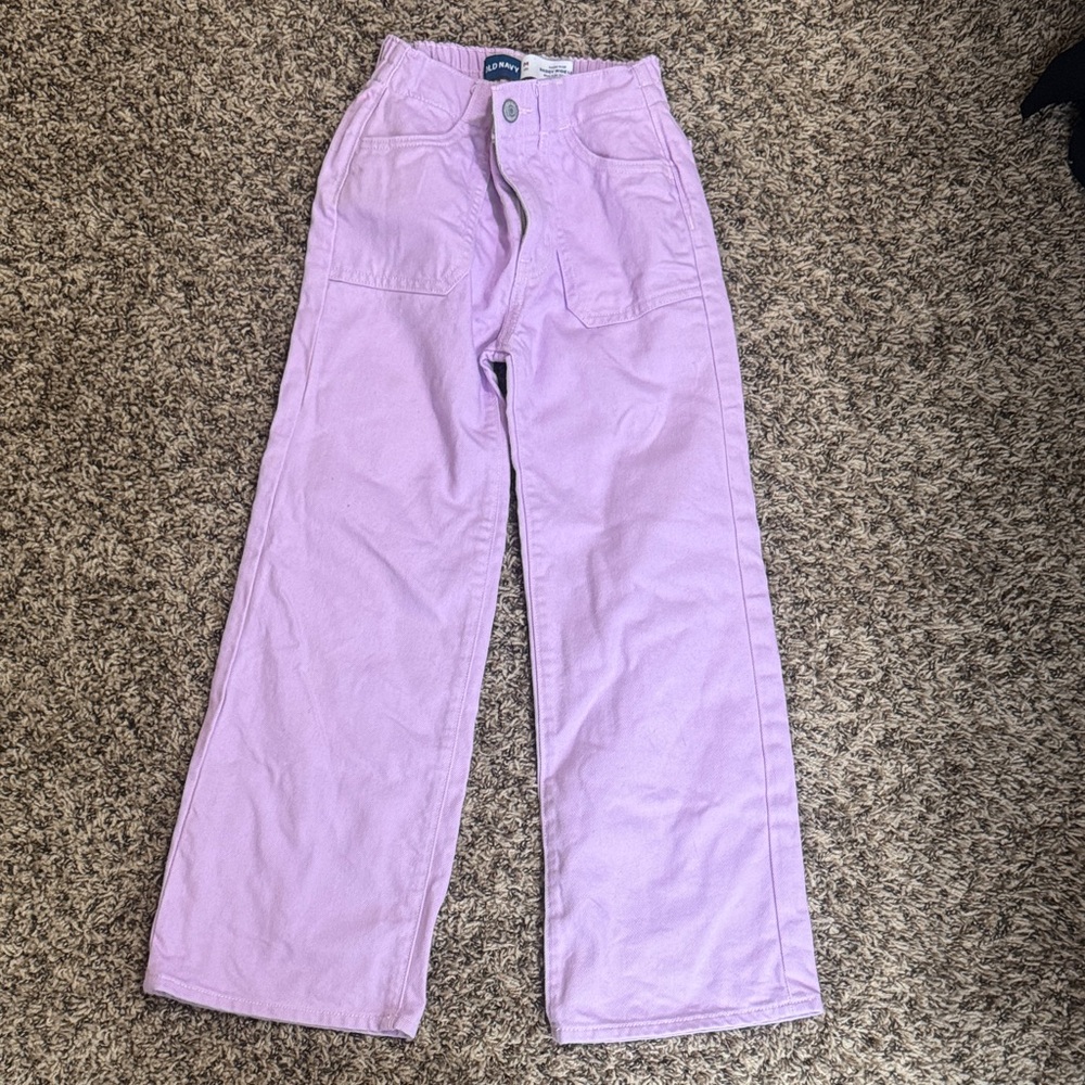 Old Navy Lavender Kids Casual wide leg jeans